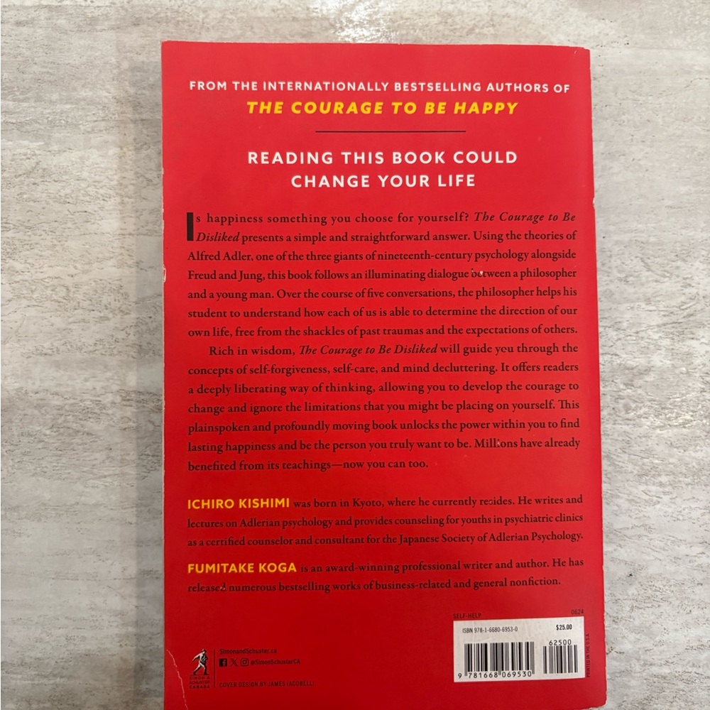 The Courage to Be Disliked Book - Picture 2 of 3